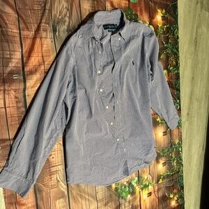 Ralph Lauren Men’s Navy Micro-Check Button-Down Shirt